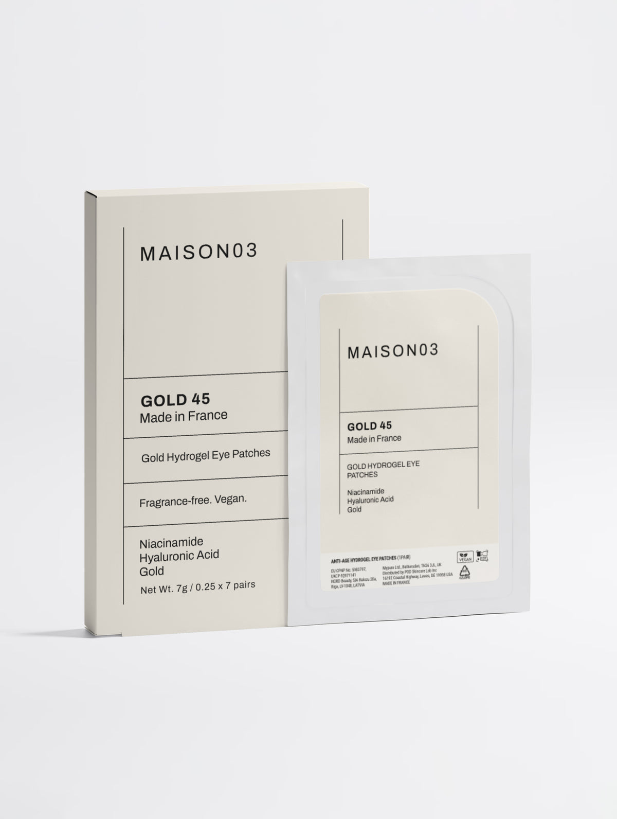 GOLD 45 Hydrogel Eye Patches